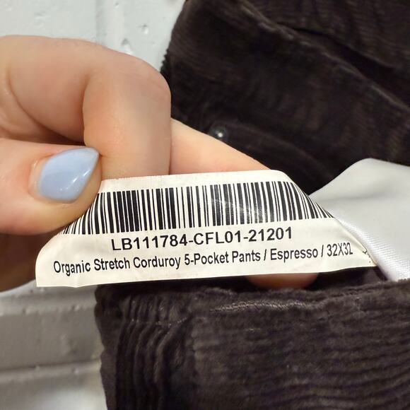 Quince NWT Orgaxnic Stretch Corduroy Pants Espresso Brown 31x32 90s Christmas - Picture 13 of 13